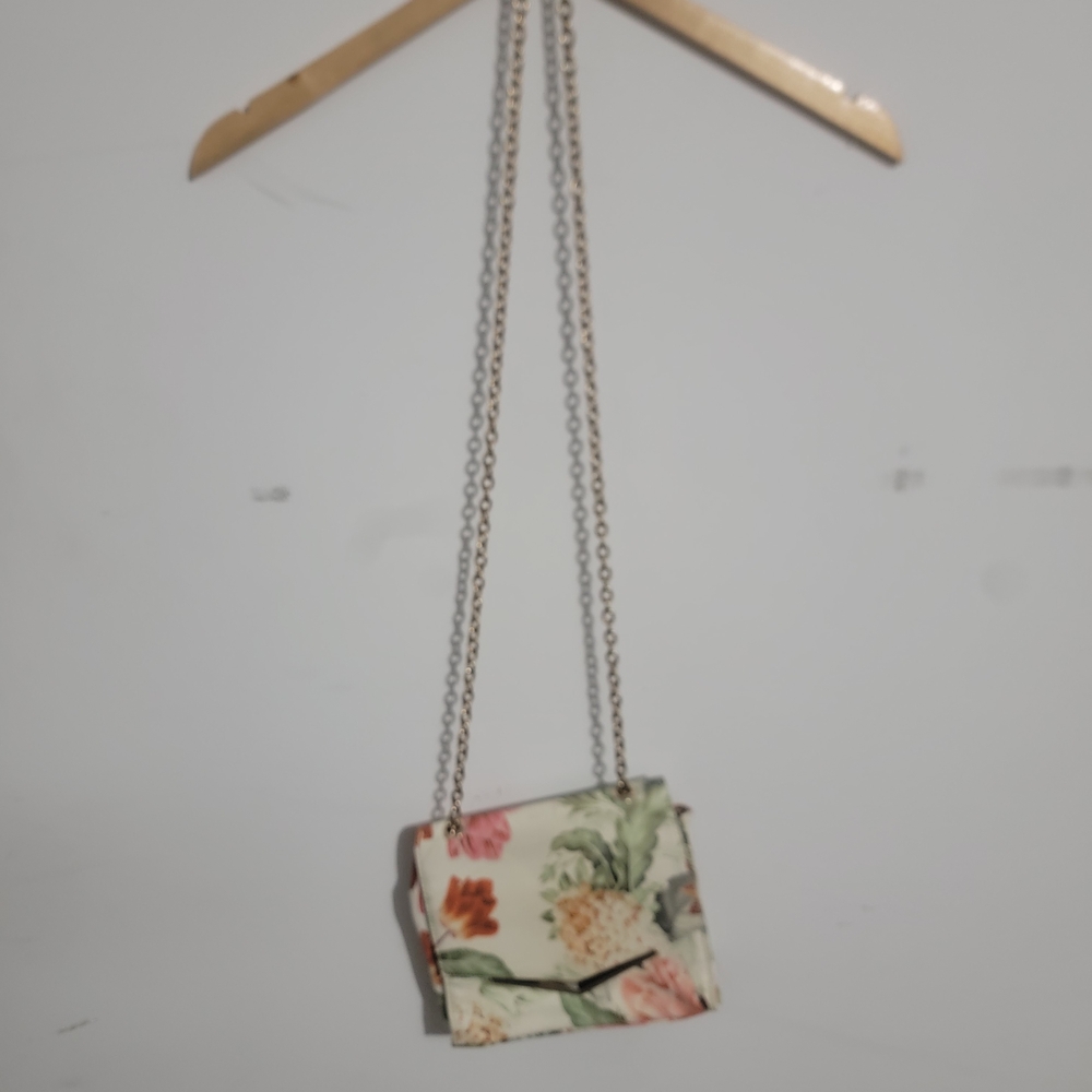 Floral Chain Strap Women's Bag